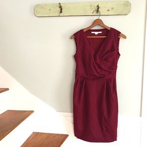 Diane Von Furstenberg Neeta Red Wool Dress